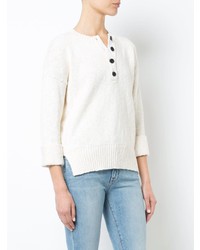 Pull à col rond blanc Derek Lam 10 Crosby