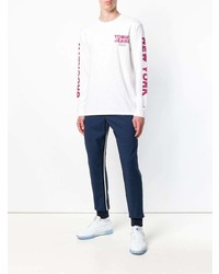 Pull à col rond blanc Tommy Jeans