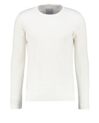 Pull à col rond blanc Minimum
