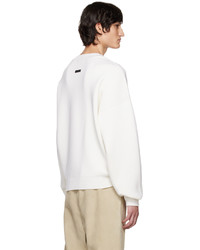 Pull à col rond blanc Fear Of God