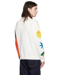 Pull à col rond blanc Ps By Paul Smith