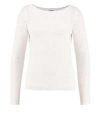 Pull à col rond blanc Zalando Essentials