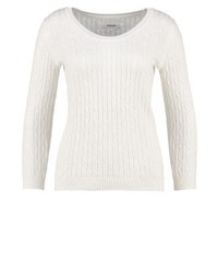Pull à col rond blanc Zalando Essentials