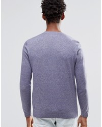 Pull à col rond bleu clair Asos