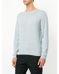 Pull à col rond bleu clair Jac+ Jack