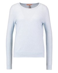 Pull à col rond bleu clair Hugo Boss