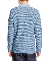 Pull à col rond bleu clair Jack & Jones