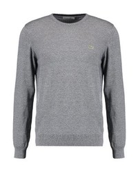 Pull à col rond bleu clair Lacoste