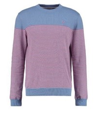 Pull à col rond bleu clair Merc