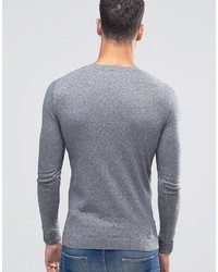 Pull à col rond bleu clair Asos