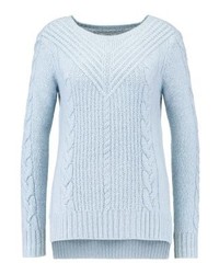Pull à col rond bleu clair Only