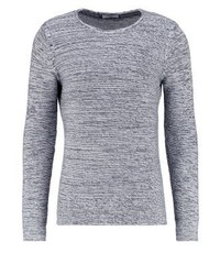 Pull à col rond bleu clair Selected Homme