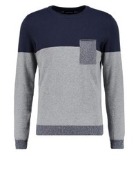 Pull à col rond bleu clair YOURTURN