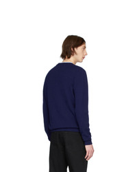 Pull à col rond bleu marine Norse Projects
