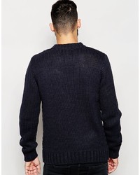 Pull à col rond bleu marine ONLY & SONS