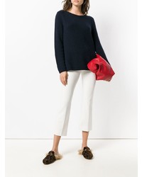 Pull à col rond bleu marine 'S Max Mara