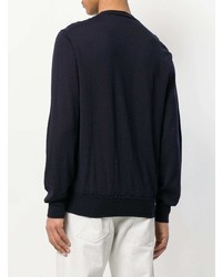 Pull à col rond bleu marine Comme Des Garcons SHIRT