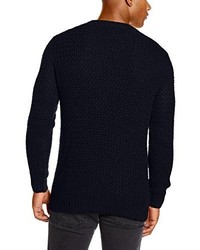 Pull à col rond bleu marine Dickies