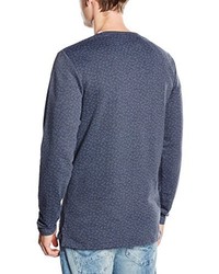 Pull à col rond bleu marine Jack & Jones