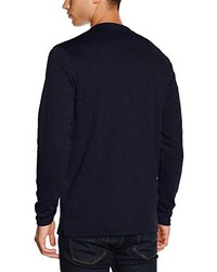 Pull à col rond bleu marine Jack & Jones