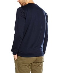 Pull à col rond bleu marine Jack & Jones