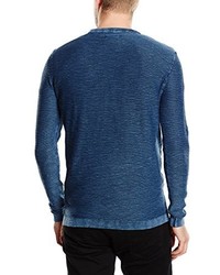 Pull à col rond bleu marine Jack & Jones