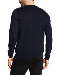 Pull à col rond bleu marine Jack & Jones