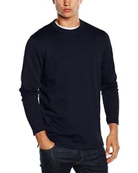 Pull à col rond bleu marine Jack & Jones