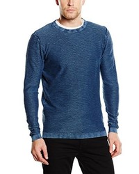 Pull à col rond bleu marine Jack & Jones