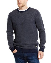 Pull à col rond bleu marine Jack & Jones