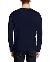 Pull à col rond bleu marine JACK & JONES PREMIUM