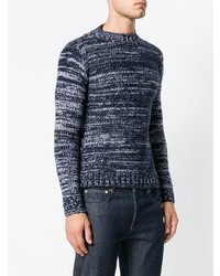 Pull à col rond bleu marine A.P.C.