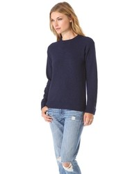 Pull à col rond bleu marine Lot 78