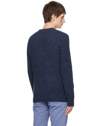 Pull à col rond bleu marine rag & bone