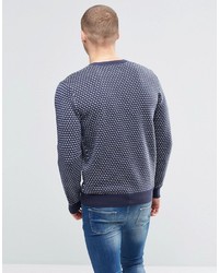 Pull à col rond bleu marine Pepe Jeans