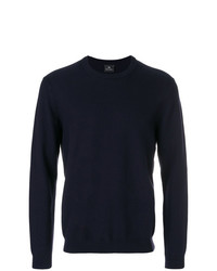 Pull à col rond bleu marine Ps By Paul Smith