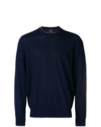 Pull à col rond bleu marine Ps By Paul Smith