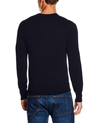 Pull à col rond bleu marine