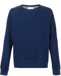 Pull à col rond bleu marine