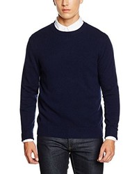 Pull à col rond bleu marine