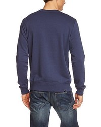 Pull à col rond bleu marine Puma