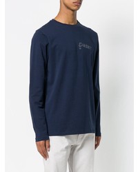 Pull à col rond bleu marine Soulland