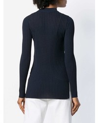 Pull à col rond bleu marine 'S Max Mara