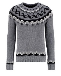 Pull à col rond bleu BLEND