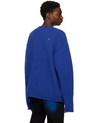 Pull à col rond bleu Ader Error