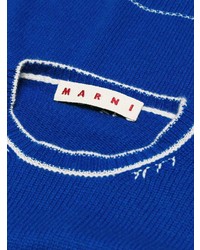 Pull à col rond bleu Marni