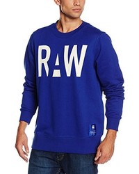 Pull à col rond bleu G-Star RAW