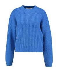 Pull à col rond bleu Gestuz