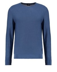 Pull à col rond bleu Strellson