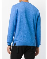 Pull à col rond bleu Kenzo